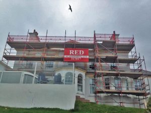 Period Building Access Scaffolding by RED Scaffolding Isle of Man