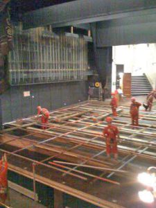 Interior Stage Scaffolding by RED Scaffolding Isle of Man