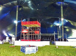 Platform Scaffolding for Events by RED Scaffolding Isle of Man