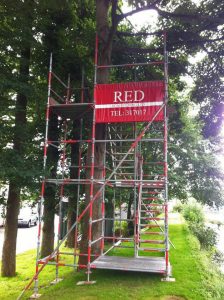 Motorsports Racing Viewing Platform Scaffolding by RED Scaffolding Isle of Man