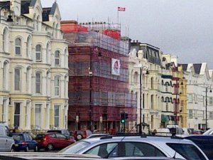 Commercial Scaffolding Promenade Douglas by RED Scaffolding Isle of Man