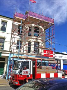 Safe Roof Access Scaffolding by RED Scaffolding Isle of Man