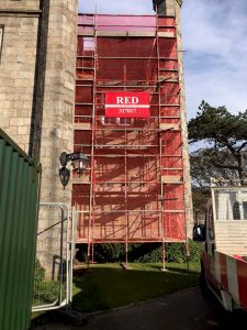 Heritage Building Scaffolding by RED Scaffolding Isle of Man