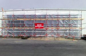 Industrial Unit Scaffolding by RED Scaffolding Isle of Man