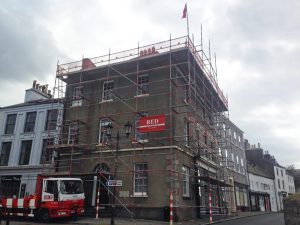 Commercial property Scaffolding by RED Scaffolding Isle of Man