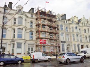 Hotel Scaffolding by RED Scaffolding Isle of Man