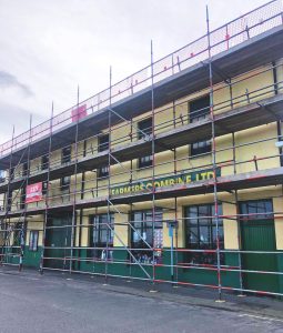 Commercial Scaffolding for Building Repairs by RED Scaffolding Isle of Man