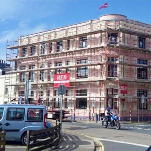 Commercial Scaffolding for Maintenance works by RED Scaffolding Isle of Man