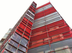 Commercial Scaffolding for Renovations by RED Scaffolding Isle of Man