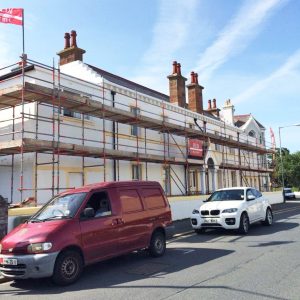 Commercial premises Access Scaffolding by RED Scaffolding Isle of Man