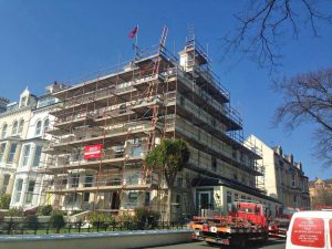 Hotel Scaffolding by RED Scaffolding Isle of Man