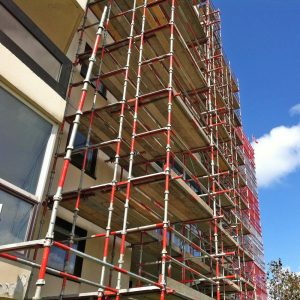 Tower block Scaffolding by RED Scaffolding Isle of Man