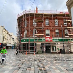 City Centre Scaffolding by RED Scaffolding Isle of Man