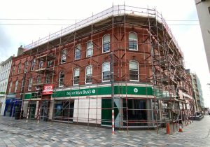 Commercial Scaffolding Isle of Man Bank Douglas by RED Scaffolding Isle of Man