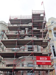 Commercial building access Scaffolding by RED Scaffolding Isle of Man