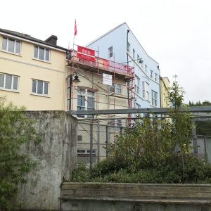 Commercial building repairs Scaffolding by RED Scaffolding Isle of Man