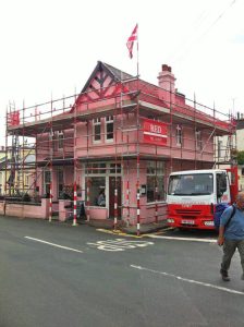 Sensitive Scaffolding for Historic Buildings by RED Scaffolding Isle of Man