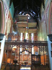 Church Interior Scaffolding by RED Scaffolding Isle of Man