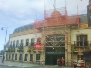 Civic Building Scaffolding Ramsey by RED Scaffolding Isle of Man