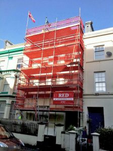 Home Street Access Scaffolding by RED Scaffolding Isle of Man