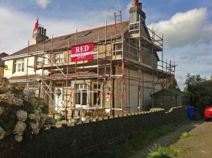 Roof Repair Scaffolding for Homeowners by RED Scaffolding Isle of Man