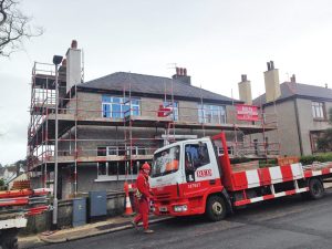 Roof Access Scaffolding by RED Scaffolding Isle of Man