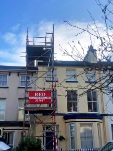 Roof repairs Scaffolding by RED Scaffolding Isle of Man