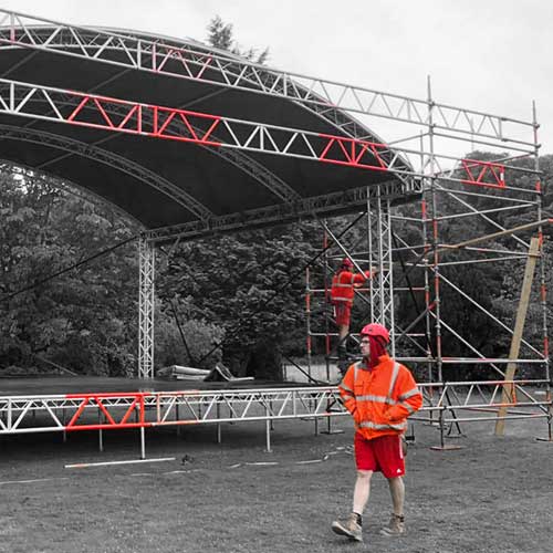 RED Scaffolding for Events on the Isle of Man